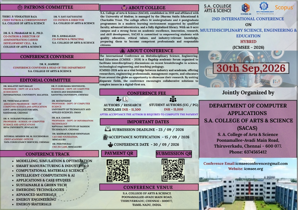 ICMSEE-2026 Conference Brochure